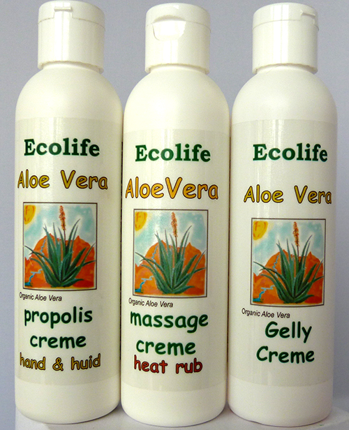 ecolife aloe vera gelly, propolis, heat rub